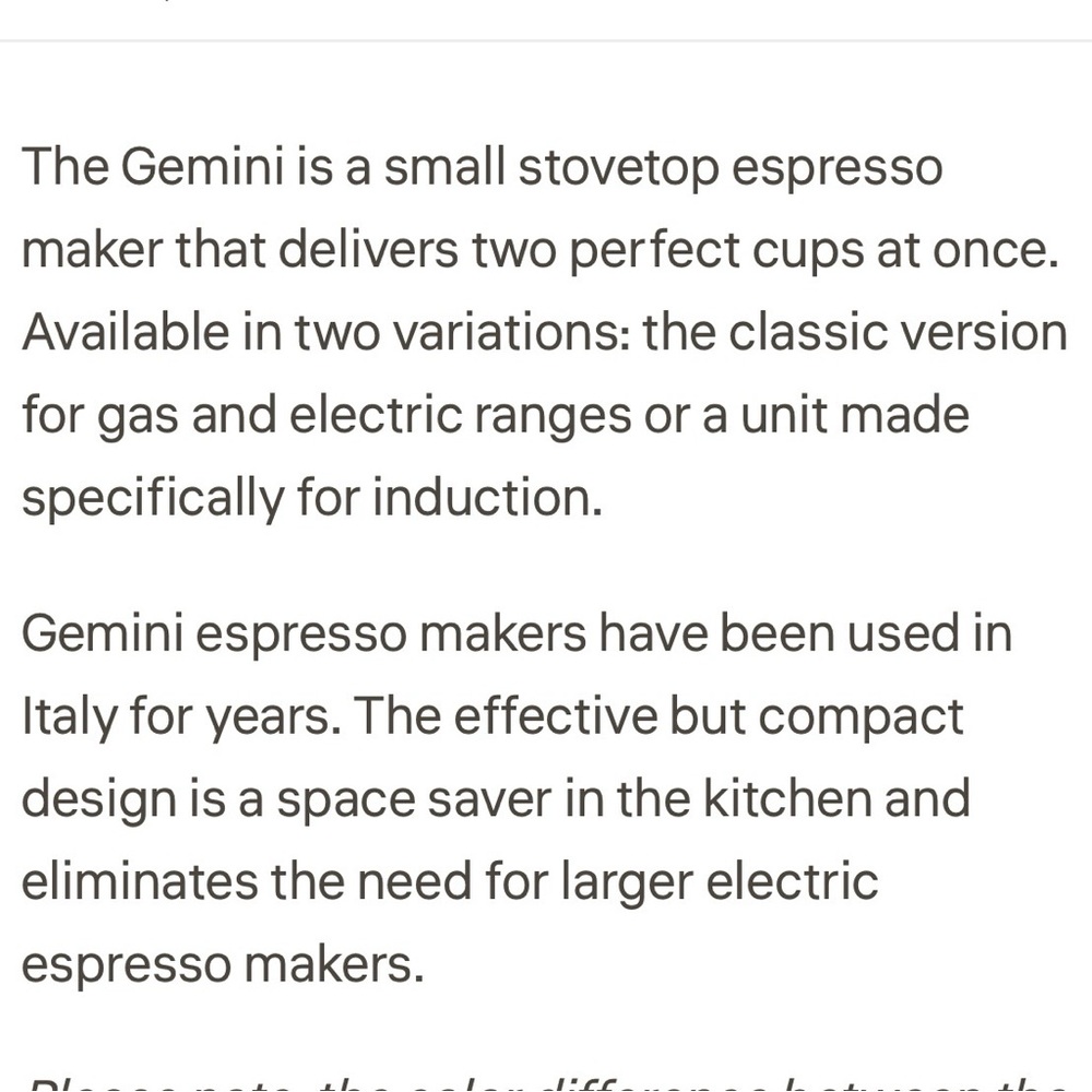 Gemini Express stovetop espresso maker in red - Picture 14 of 16